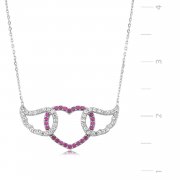 Winglı Heart Silver Necklace