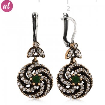 Emerald Stone Authentic Earring
